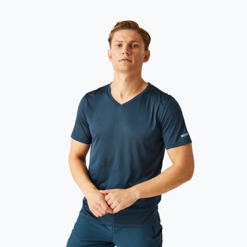 Vyriški žygio marškinėliai REGATTA Fingal V-Neck moonlight denim