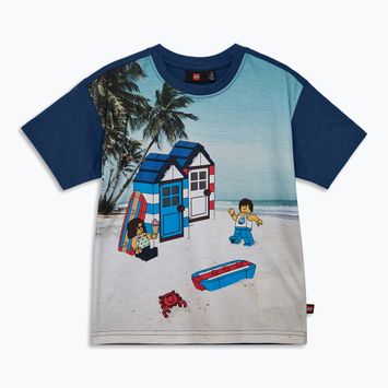 Vaikiški marškinėliai LEGO Lwtaffy 312 dark blue