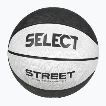 Vaikų krepšinio kamuoliai SELECT Basketball Street v23 white/black 5 dydžio