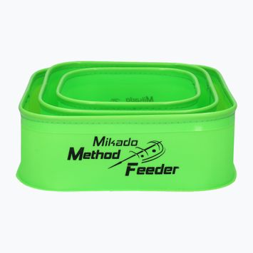 Mikado Eva Method Feeder grunto masalų konteineriai 007 3 vnt. žali UWI-MF-007-SET