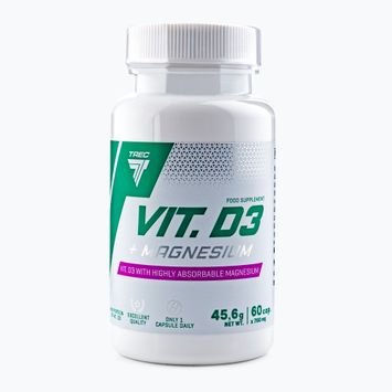 Vitaminas D3 + magnis Trec vitaminas D3 + magnis 60 kapsulių TRE/814