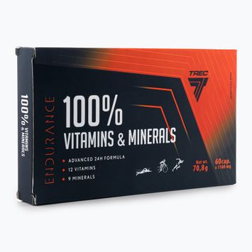 100% Vitaminai ir mineralai Trec vitaminų ir mineralų kompleksas 60 kapsulių TRE/942