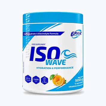 Izotoninio gėrimo milteliai 6PAK Iso Wave 500 g Orange