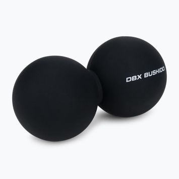 DBX BUSHIDO Lacrosse Mobility dvigubas juodas masažinis kamuolys