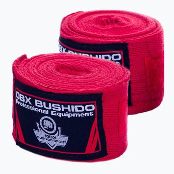 Boksininkų tvarsčiai DBX BUSHIDO raudoni ARH-100011-RED