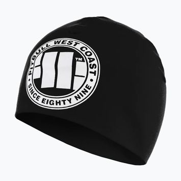 Pitbull West Coast žieminė kepurė su dideliu logotipu juoda/balta