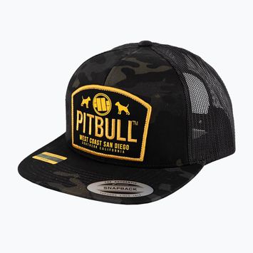 Kepurė su snapeliu Pitbull Mesh Snapback Dogs all black camo