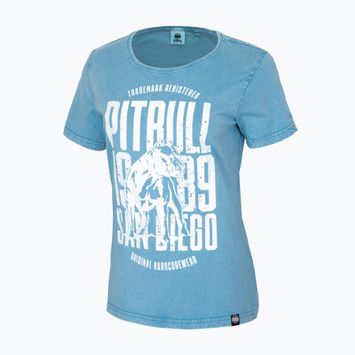 Pitbull West Coast moteriški marškinėliai T-S San Diego Dog mėlyni