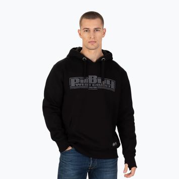 Vyriški Pitbull West Coast Boxing FD džemperiai su gobtuvu juodos spalvos