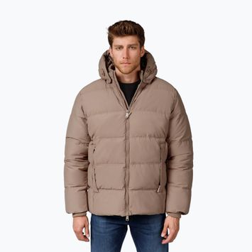 Vyriška žieminė striukė Pitbull Duncan Quilted Hooded dark sand