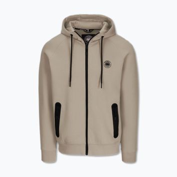 Vyriškas džemperis Pitbull Dogwood Hooded Zip Sweatshirt dark sand