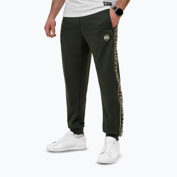 Vyriškos kelnės Pitbull Trackpants Tape Logo Terry Group old green