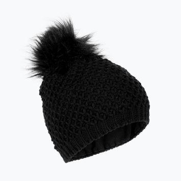 Moteriška žieminė kepurė 4F CAD014 tamsiai juoda