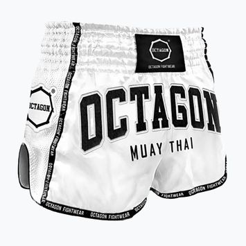 Vyriški treniruočių šortai Octagon Muay Thai white