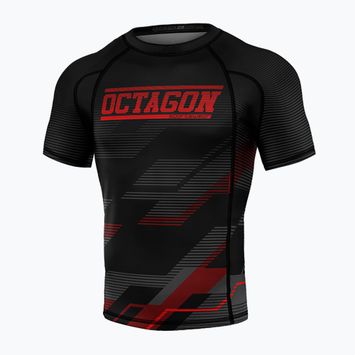 Vyriški marškinėliai Octagon Racer Premium black/red