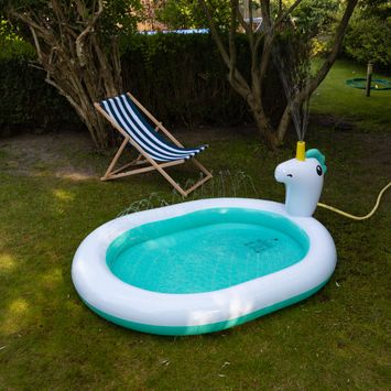 Vaikų baseinas su fontanu AQUASTIC ASP-180U 180 cm, baltas