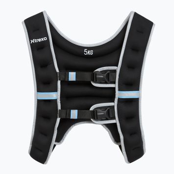 XTREXO 5 kg svorio treniruočių liemenė juoda WV-05