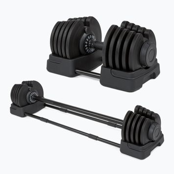 Hantelis/štanga 2in1 XTREXO TRX-ABD40 1-40 kg juoda/oranžinė