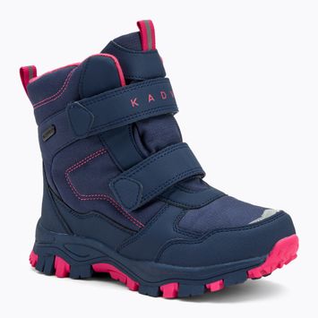 Vaikiški žieminiai batai KADVA Snowey Mid WaterProof tamsiai mėlyna/fuksija