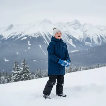 Vaikiška slidinėjimo striukė KADVA Skiro Jacket Jrb tamsiai mėlyna