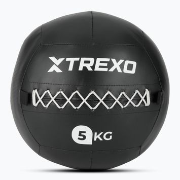 Medicininis kamuolys TREXO Wall Ball 5 kg juodas