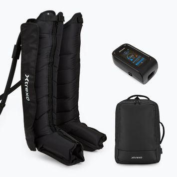Masažuoklis XTREXO AIRPRESSO 8 juodos spalvos spaudimo masažo kojinėms