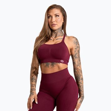 Treniruočių liemenėlė Gym Glamour Push Up 2.0 merlot