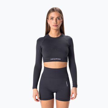 Moteriški treniruočių marškinėliai ilgomis rankovėmis Carpatree Allure Seamless titanium grey