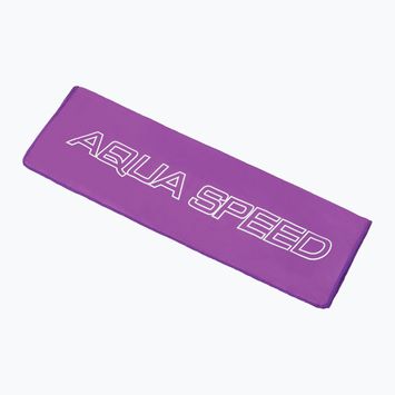 AQUA-SPEED Dry plokščias greitai džiūstantis rankšluostis 70 x 140 cm violetinės spalvos