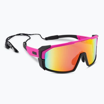 Akiniai nuo saulės GOG Annapurna matt neon pink/black/polychromatic red
