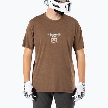 Vyriški dviračių marškinėliai Leatt MTB Gravity 1.0 loam