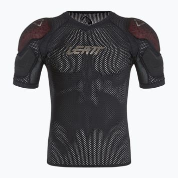 Vyriški dviratininkų marškinėliai su apsaugomis Leatt 3DF AirFit Lite Evo Sholder black