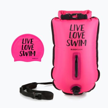 Apsauginis plūduras BuddySwim CSW Dry Bag 20 l pink