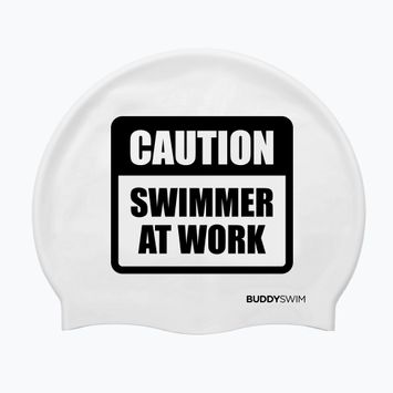 Plaukimo kepuraitė BuddySwim CSW Silicone white