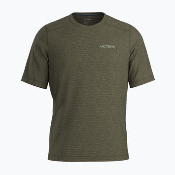 Vyriški žygio marškinėliai Arc'teryx Cormac Arc'bird Logo tatsu heather / stone green