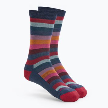Moteriškos žygio kojinės Darn Tough Mystic Stripe Crew denim