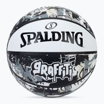 Krepšinio kamuolys Spalding Graffiti baltas dydis 7
