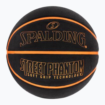 Krepšinio kamuolys Spalding Phantom juodas/oranžinis dydis 6