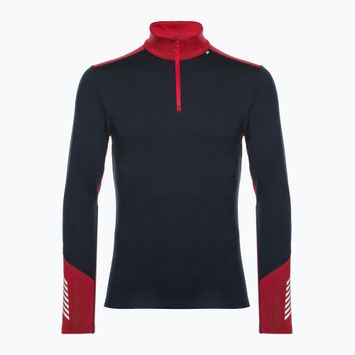 Vyriški termoaktyvūs marškinėliai Helly Hansen Lifa Merino Midweight 1/2 Zip navy