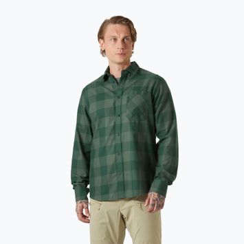 Vyriški marškiniai Helly Hansen Aker Flannel LS jungle green buffalo plaid