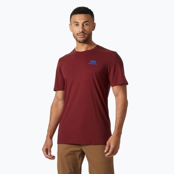 Vyriški marškinėliai Helly Hansen Nord Graphic mars red