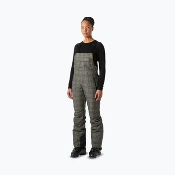 Moteriškos slidinėjimo kelnės Helly Hansen Legendary Insulated Bib pebble broxburn plaid aop