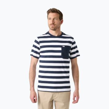 Vyriški marškinėliai Helly Hansen Hudson navy stripe