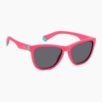 Vaikiški akiniai nuo saulės Polaroid PLD 8056/S matte pink/grey polarized