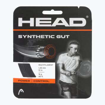 HEAD Synthetic Gut teniso stygos 12 m juodos spalvos 281111
