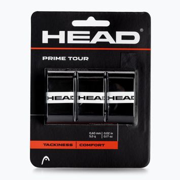 HEAD Prime Tour teniso raketės apvyniojimas 3 vnt. juodas 285621