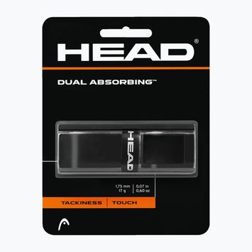 HEAD Dual Absorbing Grip raketės apvyniojimas juodas 285034