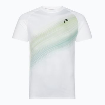 HEAD Performance vyriški teniso marškinėliai baltos ir žalios spalvos 811413WHXP