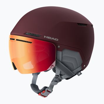 Moteriškas slidinėjimo šalmas HEAD Cinema Pro W berry/red yellow