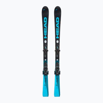 Vaikiškos kalnų slidės HEAD WC e.Race Team SW JRS + apkaustai Jrs 7.5 GW CA black/blue